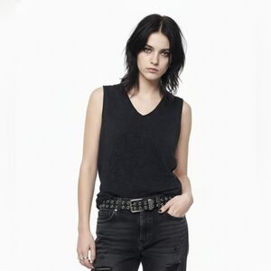 Vintage Style & Co Tank Y2K Black Floral Goth Whimsygoth Fairy S